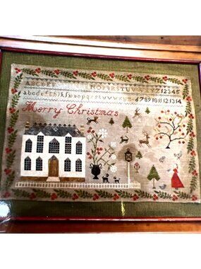 RARE Christmas At Hollyberry Farm Cross-Stitch Pattern By Stacy Nash Primitives